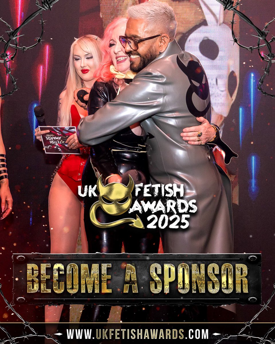 🖤 Calling all daring brands! 🖤
The UK Fetish Awards 2025 are gearing up — and we want you in the spotlight 👠✨

Ready to sponsor the wild side?

🔗 ukfetishawards.com
#UKFetishAwards #SponsorTheKink #AltSceneUK #BoldBrandsOnly