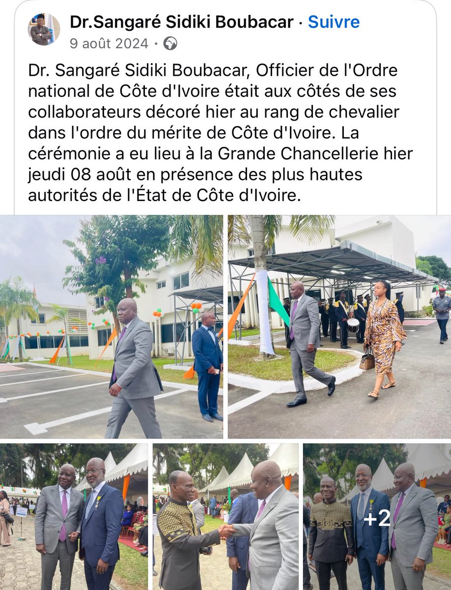 Sangaré Sidiki Boubacar a été décoré en août 2024. Trois mois plus tard, en novembre 2024, le Pôle pénal économique et financier l’a placé sous mandat de dépôt.