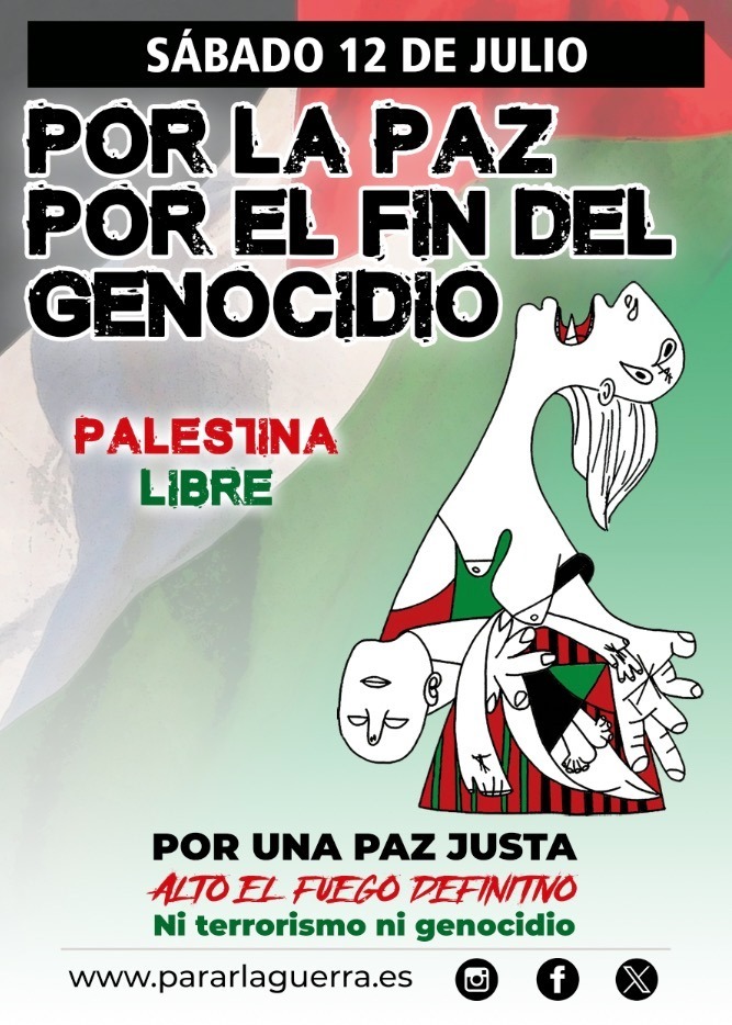 ✊ Defender la paz frente a los ataques de EEUU e Israel es una prioridad. 
Enfrentar la dictadura mundial de Trump es clave para proteger los intereses populares y evitar una catástrofe global. 
Por eso iremos a las protestas del 12 de julio Por la Paz y Por el fin del genocidio