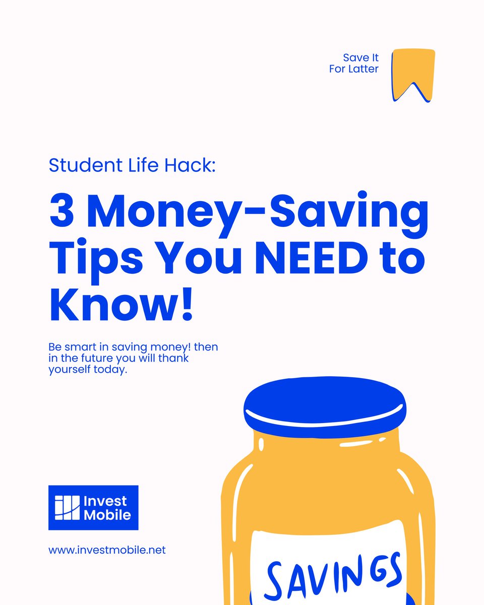 investmobile's tweet photo. Money-saving tips for students. https://t.co/b9XubPsBbj