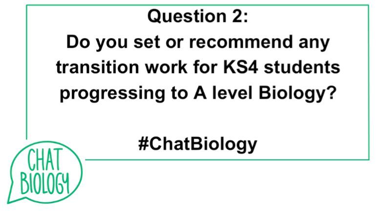 Chat Biology (@chatbiology) on Twitter photo Just 2 questions for you tonight! 
Q2 focuses more on transition π
What are you sending your prospective biology students away with or suggesting they do over the summer? 
#ChatBiology Just 2 questions for you tonight! 
Q2 focuses more on transition π
What are you sending your prospective biology students away with or suggesting they do over the summer? 
#ChatBiology