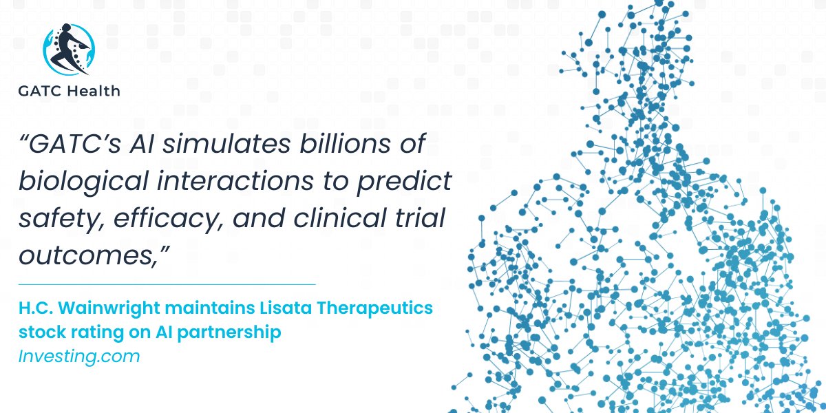 H.C. Wainwright reaffirms its Buy rating and $15 price target on <a href="/lisata_tx/">Lisata Therapeutics, Inc.</a> just days after our expanded partnership to accelerate drug development with #AI.

This is the power of our MAT platform: smarter, faster, data-driven decisions.

🔗 Read more: bit.ly/40gDQhT
