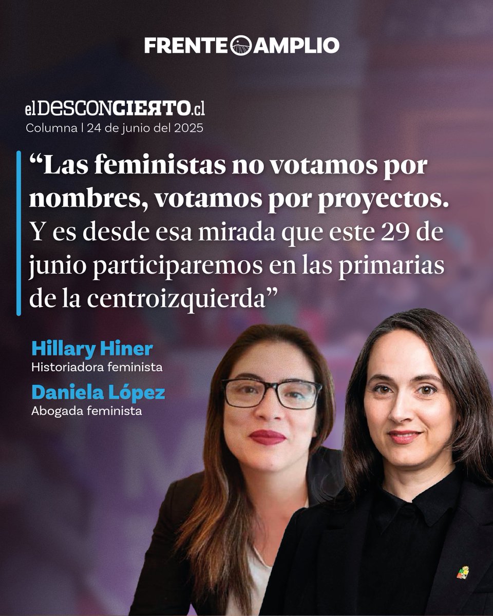 "Gonzalo Winter ha mostrado con hechos - y no solo con palabras - que está del lado de las luchas feministas más actuales y urgentes."
Esto señalan Hillary Hiner y Daniela López en una columna de opinión en El Desconcierto.
Porque el Chile del futuro estará construido con y para
