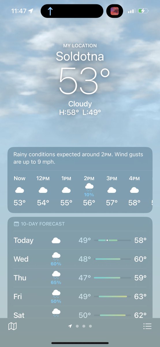 Everyone’s talking about a heat wave wdym it’s 53 and raining
