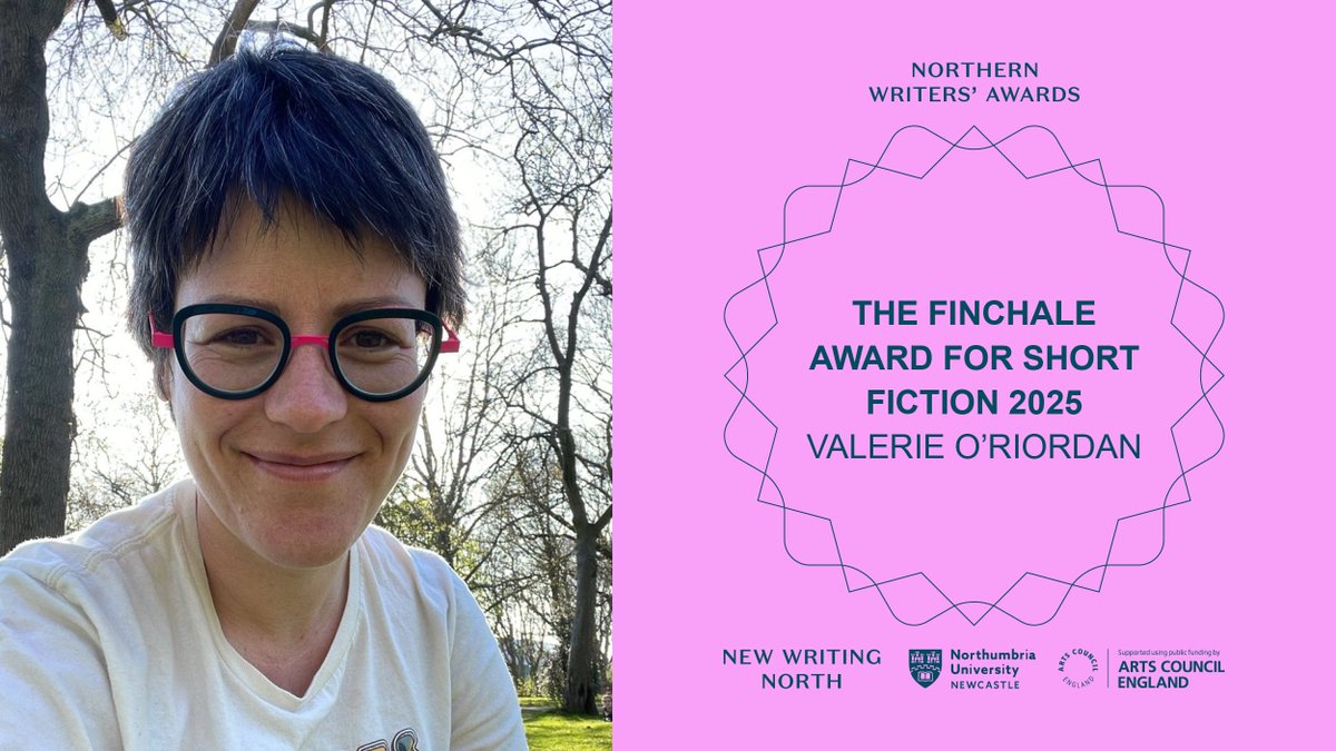 New Writing North (@newwritingnorth) on Twitter photo <a href="/NickAhad/">Nick Ahad</a> <a href="/sansawicka/">Sandra Sawicka</a> <a href="/HiveSouthYorks/">Hive Young Writers Network</a> <a href="/panmacmillan/">Pan Macmillan</a> <a href="/AMcMillanPoet/">Andrew McMillan</a> <a href="/NzeluWrites/">Okechukwu Nzelu</a> @BenMyers1 <a href="/PretiTaneja/">Preti Taneja</a> <a href="/paulsmithmusic/">Paul Smith</a> The Finchale Award for Short Fiction award goes to Manchester writer Valerie O'Riordan.
"I'm beyond thrilled to have won! It's such an honour. This is going to make a really massive difference to my writing practice over the next twelve months, and I can't wait to get started!" <a href="/NickAhad/">Nick Ahad</a> <a href="/sansawicka/">Sandra Sawicka</a> <a href="/HiveSouthYorks/">Hive Young Writers Network</a> <a href="/panmacmillan/">Pan Macmillan</a> <a href="/AMcMillanPoet/">Andrew McMillan</a> <a href="/NzeluWrites/">Okechukwu Nzelu</a> @BenMyers1 <a href="/PretiTaneja/">Preti Taneja</a> <a href="/paulsmithmusic/">Paul Smith</a> The Finchale Award for Short Fiction award goes to Manchester writer Valerie O'Riordan.
"I'm beyond thrilled to have won! It's such an honour. This is going to make a really massive difference to my writing practice over the next twelve months, and I can't wait to get started!"