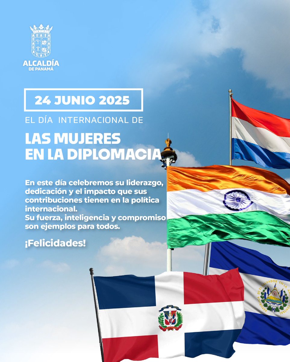 Hoy celebramos a las mujeres en la diplomacia, cuyo liderazgo, inteligencia y compromiso fortalecen la política internacional. Su labor abre caminos y construye puentes entre naciones. ¡Gracias por ser ejemplo e inspiración!