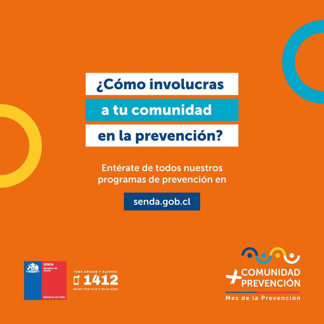 ¿Te comprometes con la prevención en tu familia, escuela o barrio? ¡Cuéntanos cómo lo haces! Te leemos en los comentarios.

Entérate de cómo puedes aportar a esta misión en tu comunidad en senda.gob.cl/mas-comunidad-…

#SENDAEsPrevención #MásComunidadMásPrevención