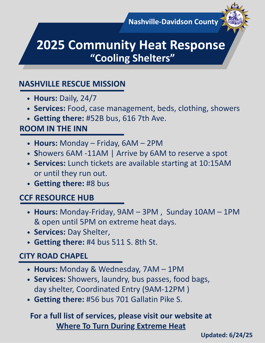For a complete list of resources, please visit our website nashville.gov/depart.../offi…