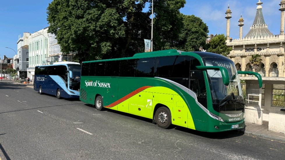 ExcelsiorCoach's tweet photo. In a week where @YutongGlobal takes centre stage, here is @ExcelsiorCoach fleet no:13 spotted in Brighton (helping Group cousins @Spiritofsussex), on @dartmoornpa and at @EH_Stonehenge.

Thank you for sharing your journey 🙏 

#effortlesscoachhire #likelondonbuses https://t.co/CGJaIqSmlL
