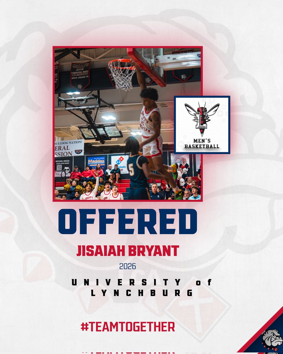 LCACoachKlein's tweet image. 🏀 &apos;26 @jisaiahbryant earns his 4️⃣th opportunity to play at the next level - this ⏰️ from @LynchburgMBBall #WonNation

@odacathletics @LCA_BoysBB @District2pod @hatfieldsports @GothamProspects @Hillcitycrash @KevinMoses38
@NorfolkKnights

#TeamTogether #TouchTheLine