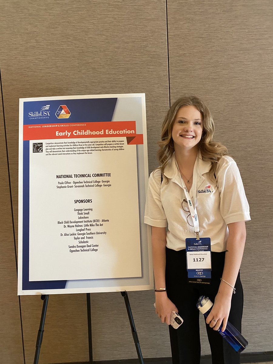 MrsDFortunato's tweet photo. Having a great time @SkillsUSA ! Miss Lizzie developed her lesson today and has demonstrated tomorrow! Go Miss Lizzie! @darlahartung https://t.co/tuj8MxGRLz
