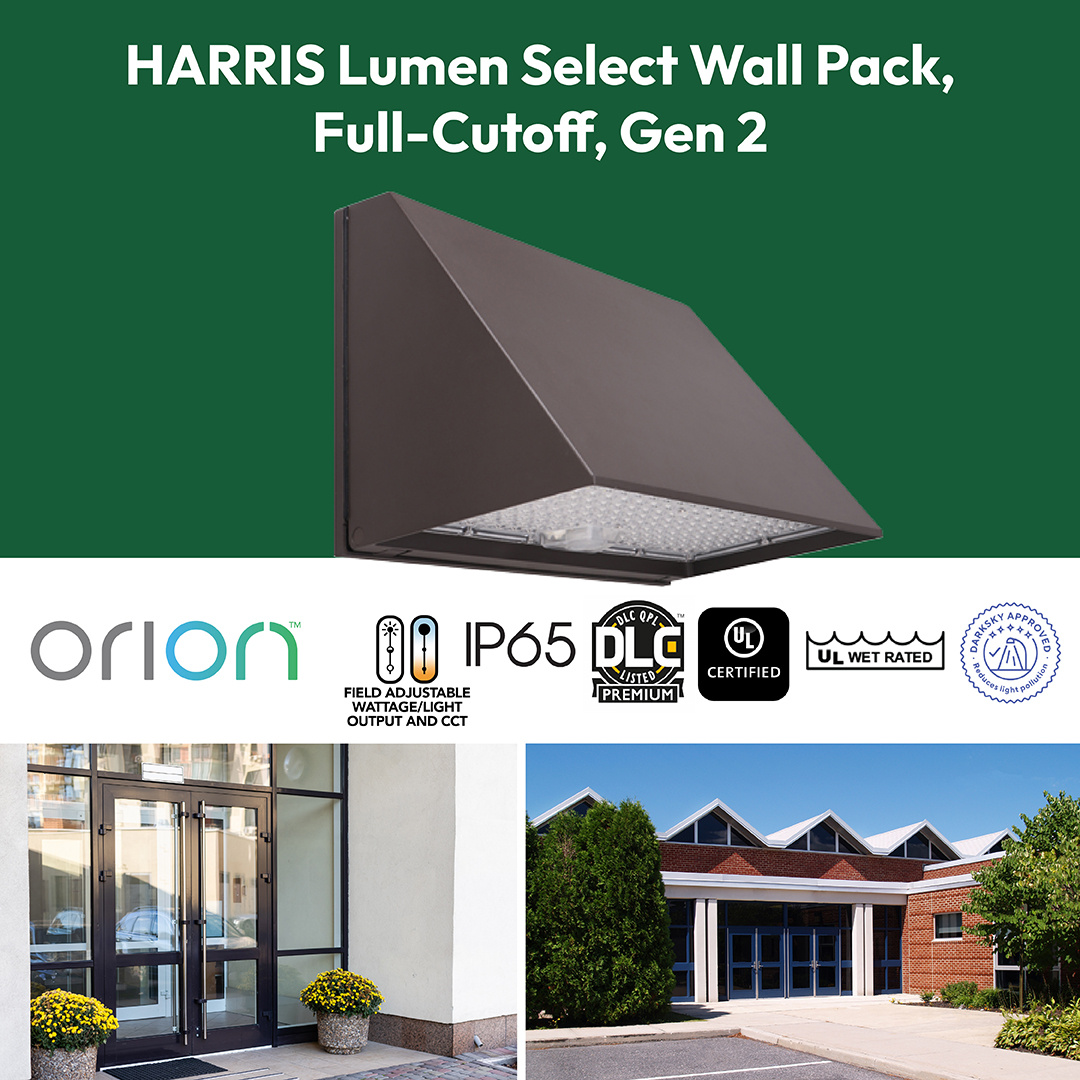 orionlighting's tweet image. The HARRIS Lumen Select Wall Pack, Full Cutoff, Gen 2 is exceptionally suited to light exterior walls, entrance ways, pathways, and steps.

See more specs here: hubs.li/Q03qxBtP0  

#LEDLighting #ExteriorLighting #ExteriorLED $OESX