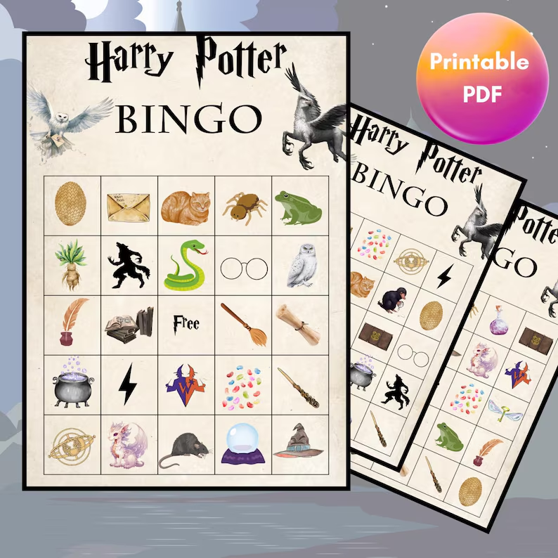 ColorMeKindred's tweet image. Get your magical fun with our #harrypotter bingo available here: etsy.me/3ZKjoWD #etsyshop  #etsy