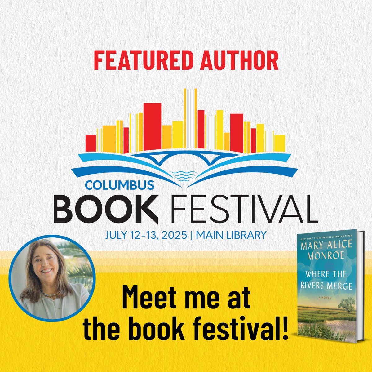 Mary Alice Monroe (@maryalicemonroe) on Twitter photo I wrap up my book tour with a stop in Columbus, Ohio to attend the <a href="/CBusBookFest/">Columbus Book Festival</a> as a headlining author. Join my July 12th, 10AM for the free event! Seats are limited so be sure to register.
eventbrite.com/e/columbus-boo… I wrap up my book tour with a stop in Columbus, Ohio to attend the <a href="/CBusBookFest/">Columbus Book Festival</a> as a headlining author. Join my July 12th, 10AM for the free event! Seats are limited so be sure to register.
eventbrite.com/e/columbus-boo…