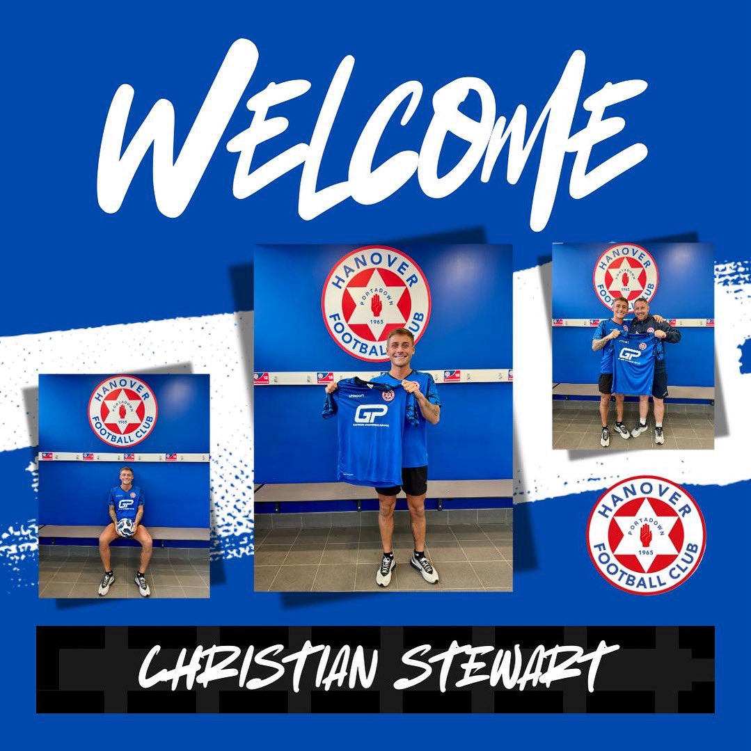 ⚽️📝 Signed. Sealed. Stewart 📝⚽️

We are delighted to announce the signing of Christian Stewart for the upcoming season. 

Christian is a very talented left hand side player that can play multiple positions. Coming with the experience of playing previously for both Portadown &amp;
