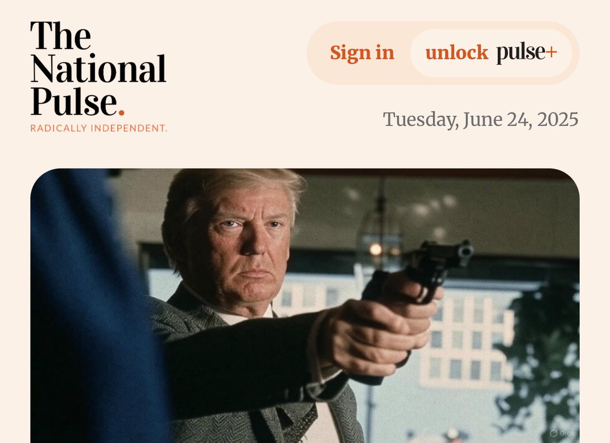 Amanda Milius (@amandamilius) on Twitter photo Excellent piece by <a href="/TheNatPulse/">The National Pulse</a> with a nice little bit of trivia at the end-
thenationalpulse.com/2025/06/24/go-… Excellent piece by <a href="/TheNatPulse/">The National Pulse</a> with a nice little bit of trivia at the end-
thenationalpulse.com/2025/06/24/go-…
