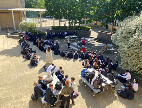 thelammasschool's tweet image. GAF week is in full swing at Lammas! First few pics from our spoken word competition from Years 7 &amp;amp; 8! All on the theme of 'imagination'! Well done to all those involved! @griffinschoolstrust #GriffinArtsFestival #lammasway #widehorizons #proudtraditions