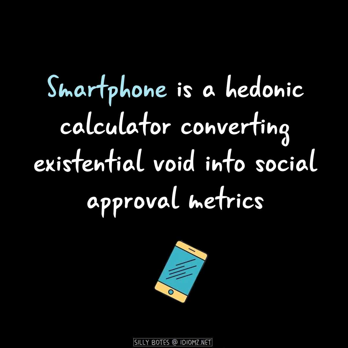 CardsMosaic's tweet photo. What is a smartphone ❓#Smartphone #DigitalPsychology #SillyBotes https://t.co/lnD3iTM92W