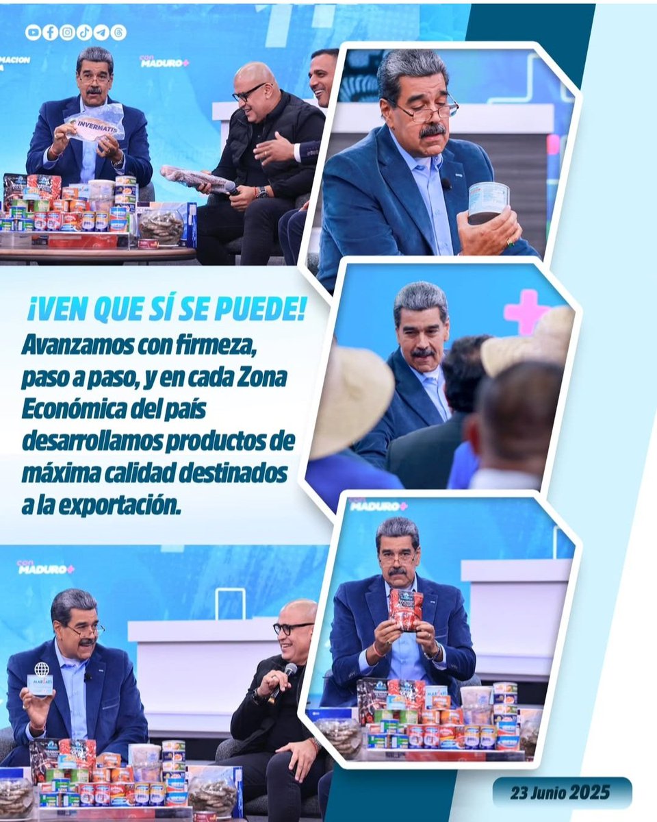 CorsoVenca's tweet photo. #Repost
@nicolasmaduro 

En esta nueva edición de 'Con Maduro +', repasamos la coyuntura nacional e internacional, el desarrollo de las Zonas Económicas Especiales y la exitosa jornada de la juventud para presentar sus proyectos e ideas.  @MPPIPNVEN https://t.co/cT5zFiJoia