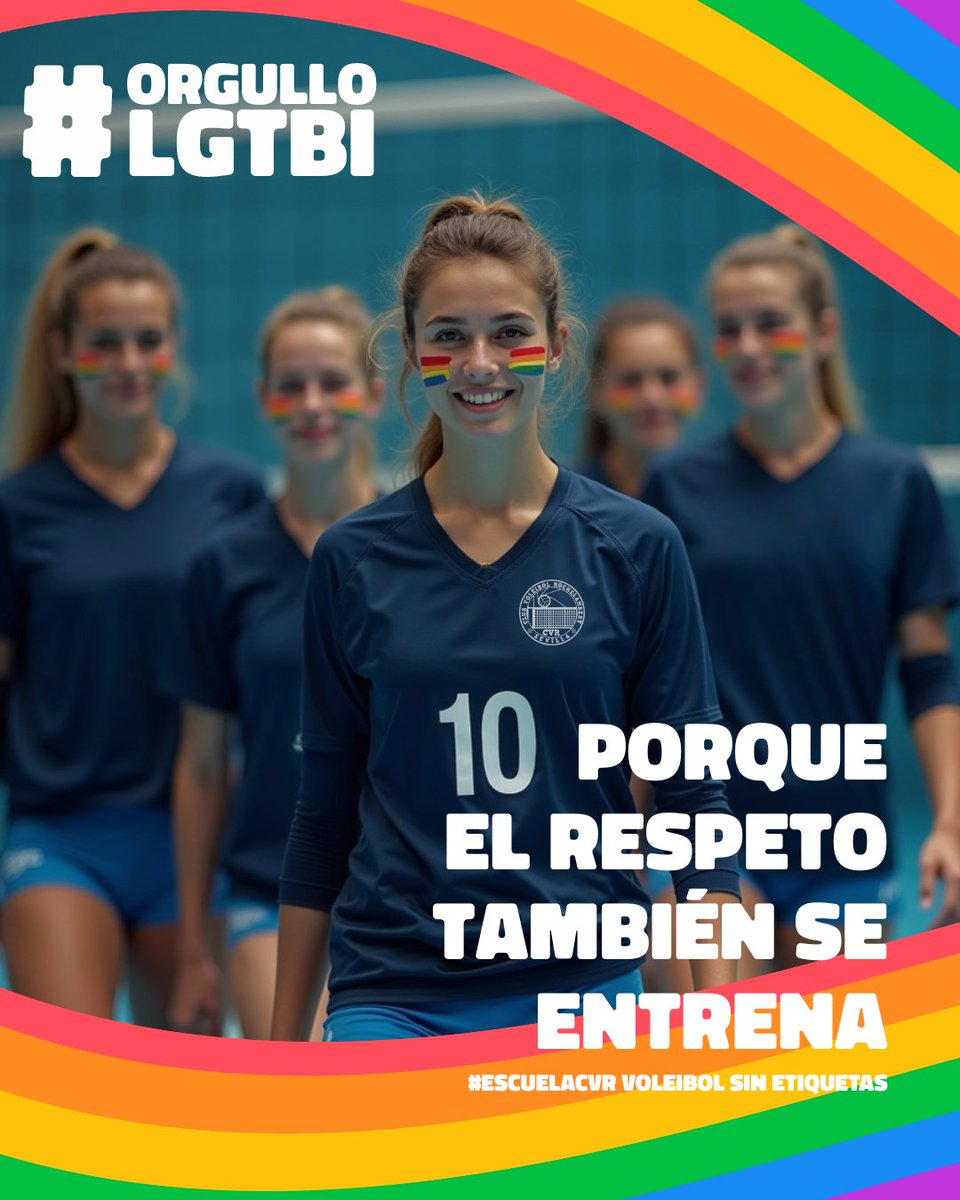🏳️‍🌈 En la #EscuelaCVR entrenamos valores.
Hoy celebramos la diversidad, la libertad y el 𝙧𝙚𝙨𝙥𝙚𝙩𝙤.
𝗣𝗼𝗿𝗾𝘂𝗲 𝗲𝗹 𝗿𝗲𝘀𝗽𝗲𝘁𝗼 𝘁𝗮𝗺𝗯𝗶é𝗻 𝘀𝗲 𝗲𝗻𝘁𝗿𝗲𝗻𝗮
#Orgullo2025 #ElSueñoAzul #JugamosConOrgullo #VoleibolenSevilla #Pride2025 #DiadelOrgullo