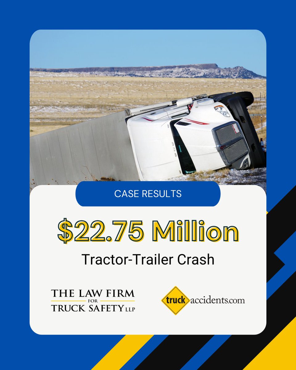 $22.75 million settlement. One life forever changed by a truck crash. Attorney Michael Leizerman made sure the trucking company was held fully responsible. #TruckSafetyfirm #CaseSettlement #JusticeServed 

okt.to/YPUNiQ