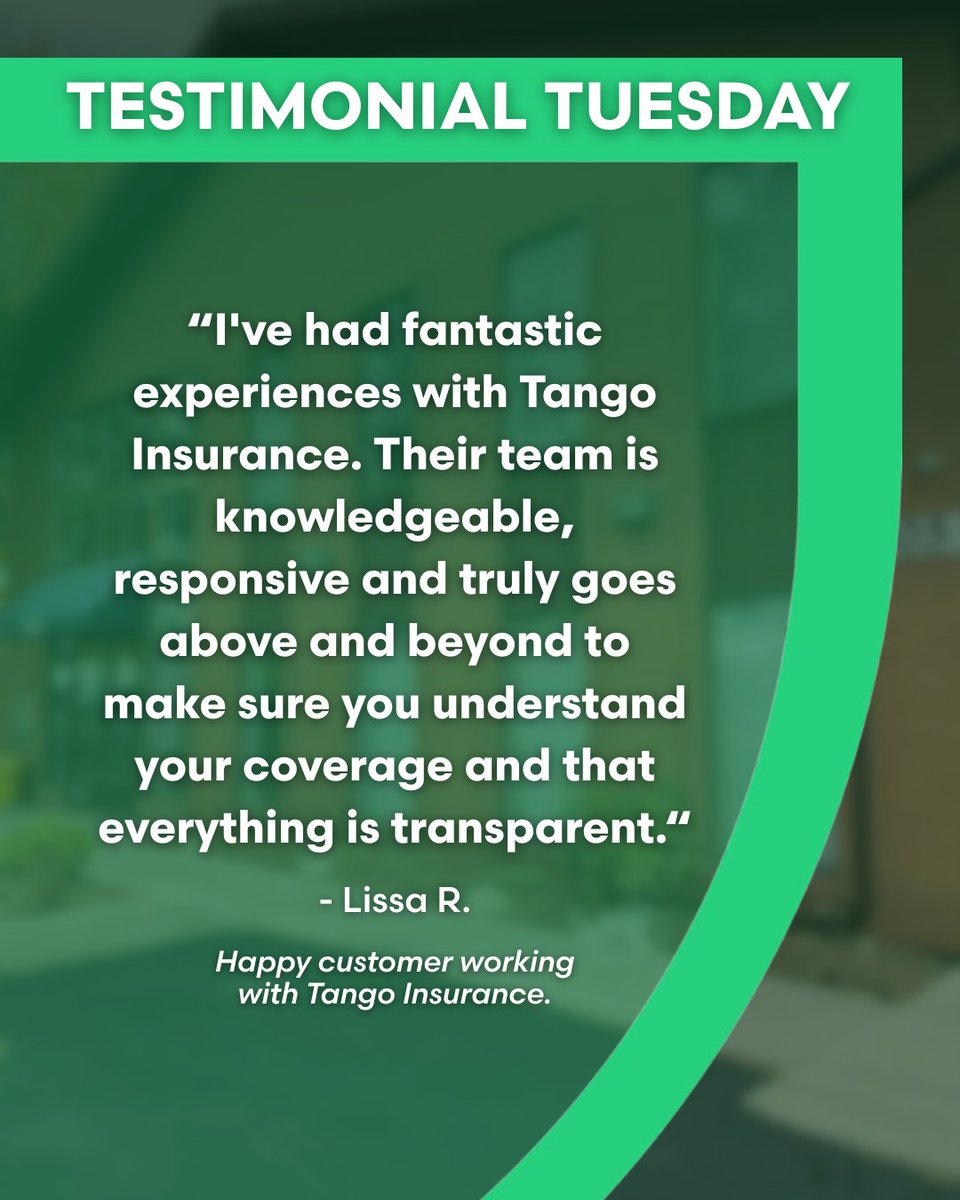 TangoInsurance's tweet photo. 🎉Testimonial Tuesday – Shoutout to Service Broker Shylia
At Tango, our team is all about clarity, confidence, and customer care, from the first quote to policy maintenance. 
#TestimonialTuesday #TangoInsurance #InsuranceMadeEasy https://t.co/iLYqBtuFws