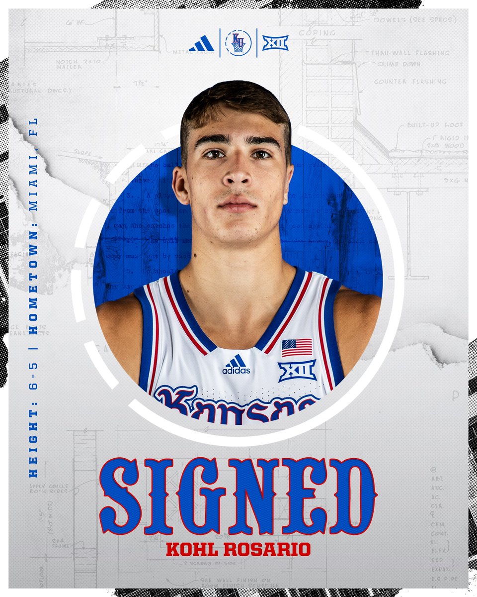 SIGNED. 

🔴 Kohl Rosario 
🔵 Miami, FL 
🔗 bit.ly/MBB-KohlRosario

#RockChalk x <a href="/kohl_rosario/">Kohl Rosario</a>