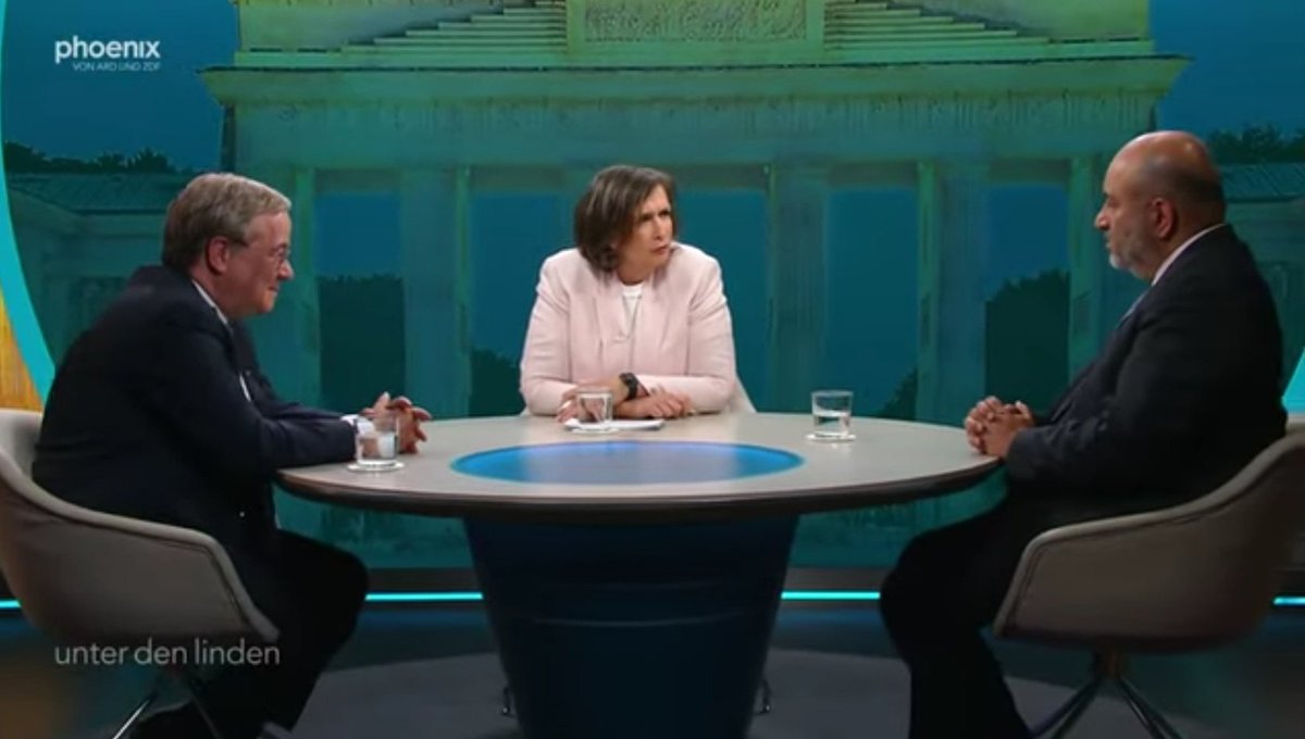 CDU: Mehr Waffen für Israel!
Grüne: Mehr Waffen für Israel!
Phoenix: Interessant, diskutiert!