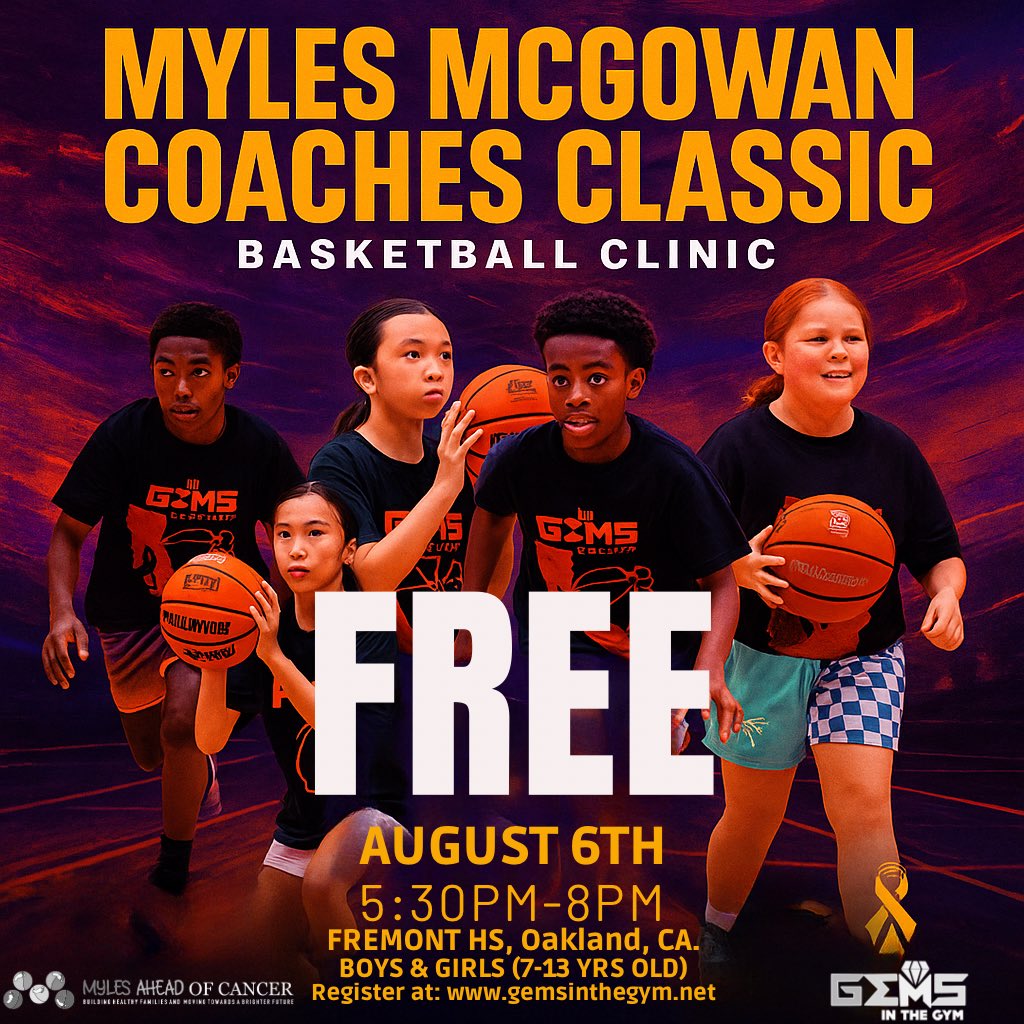 Join us for our Free Basketball Clinic! We are excited to pour into the youth!
Register: gemsinthegym.net/event-details/…