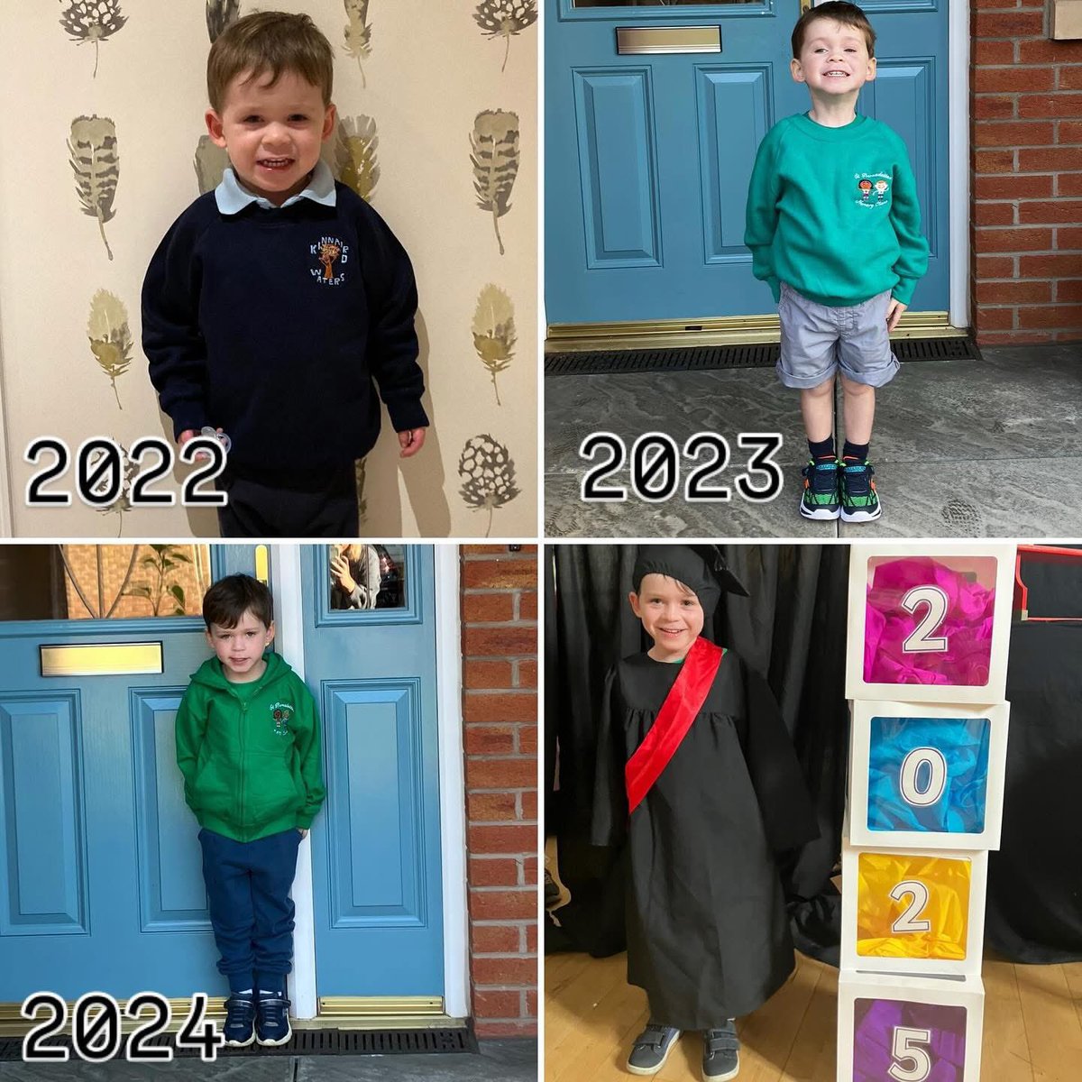 LRobertsonLIVE's tweet photo. @ashdon33 Look how much he’s grown since his first day at @KinnairdWaters So glad he managed to ditch the “dubidy” 👨🏻‍🎓 https://t.co/bPAPIRtl2Q