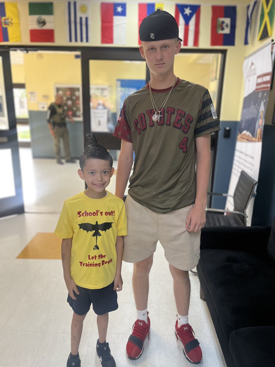 CMorgan2026's tweet photo. In March when I was volunteering at my dad’s school I met Zander. He was a new student and was very afraid to come to a new school. The first day I met him I took him outside and introduced him to my favorite sport! After that I got a chance to see my friend every day and we would hang out for a little while before school started, playing and talking about baseball! I was very happy last week when he came out to watch me pitch! It was the first baseball game he has ever been to. And I could hear him cheering for me from the mound! Last week he started playing baseball too for @cbcelitebasebal and I got to pass the love I have for the game to him! This is what it’s all about! #baseball #forloveofthegame #whatitsallabout #futureallstar @CSUSAJonHage @4CornersUpper