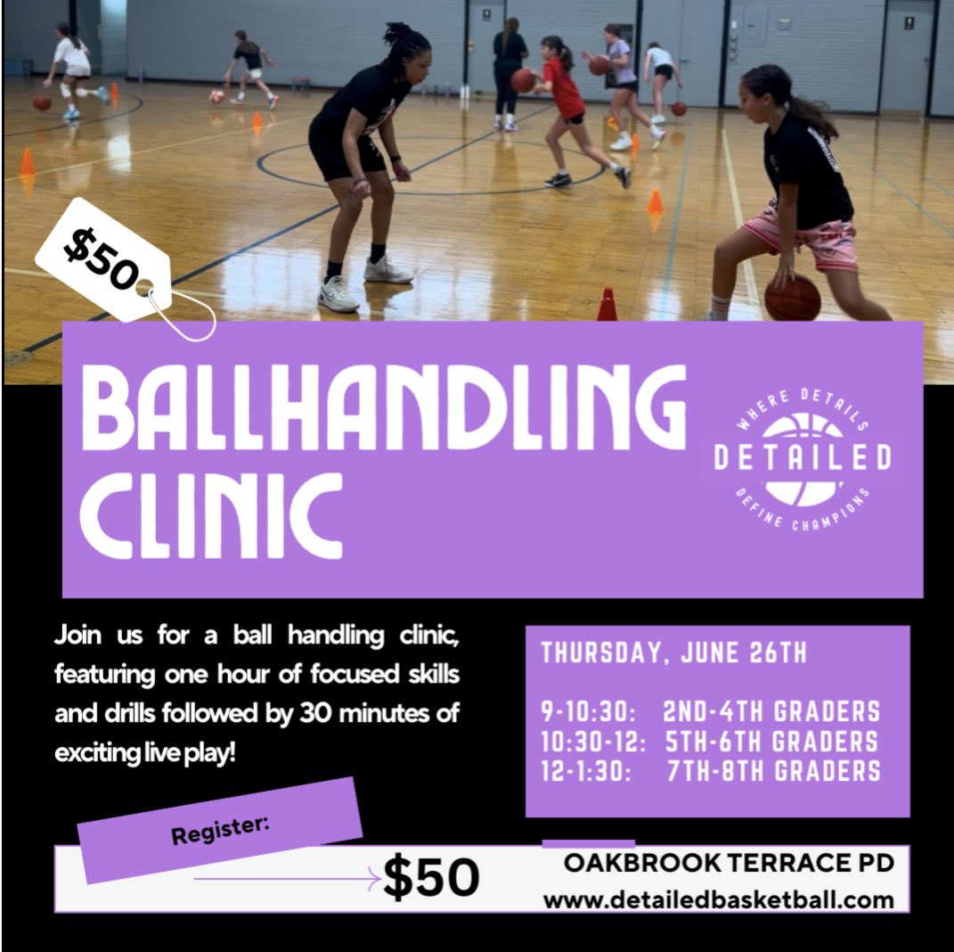 THIS THURSDAY!!!

Register here: detailedbasketball.com/clinics