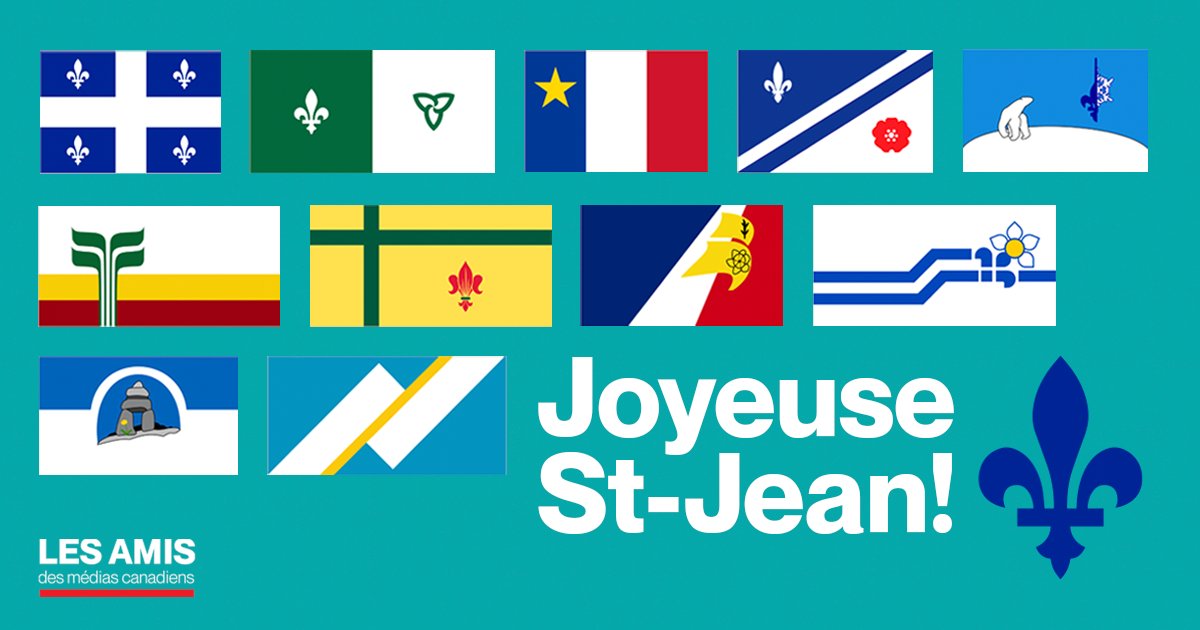 Joyeuse Saint-Jean! Bonne fête nationale!

Le contenu culturel francophone est le fil conducteur qui nous lie les uns aux autres, malgré les distances qui nous séparent. On ne cessera jamais de le défendre.

Donnez-nous un coup de pouce dès aujourd’hui.👇
les-amis.ca/soutenez-nous/…