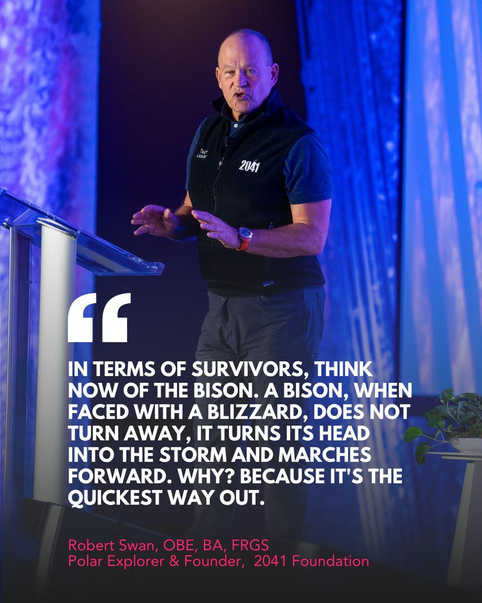 Social Innovation Summit (@socinnovation) on Twitter photo One of the most indelible messages delivered during #SIS25 came from <a href="/robertcswan/">Robert Swan 🇦🇶</a>, Polar Explorer & Founder of <a href="/robertswan2041/">2041 Foundation</a>.
Which moments and ideas are sticking with you? One of the most indelible messages delivered during #SIS25 came from <a href="/robertcswan/">Robert Swan 🇦🇶</a>, Polar Explorer & Founder of <a href="/robertswan2041/">2041 Foundation</a>.
Which moments and ideas are sticking with you?