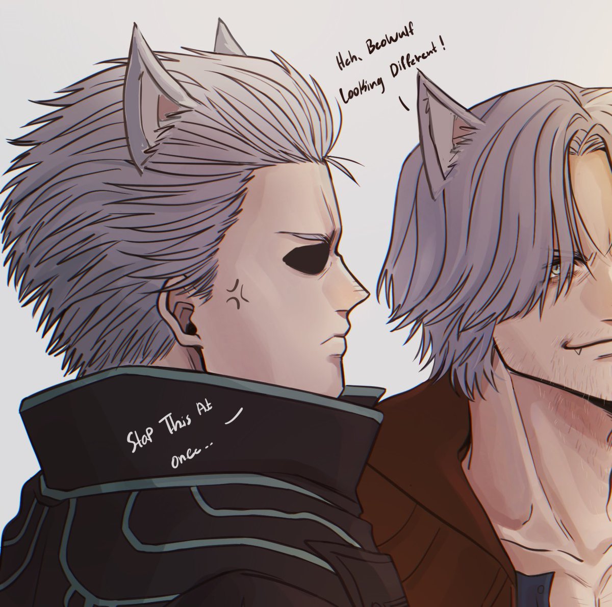 Rainboweemart's tweet image. Getting the hang of drawing the twins in Dmc5 style 🥹✨ and messing around a lil bit hehe

#DevilMayCry5 #DMC #Dante #Vergil