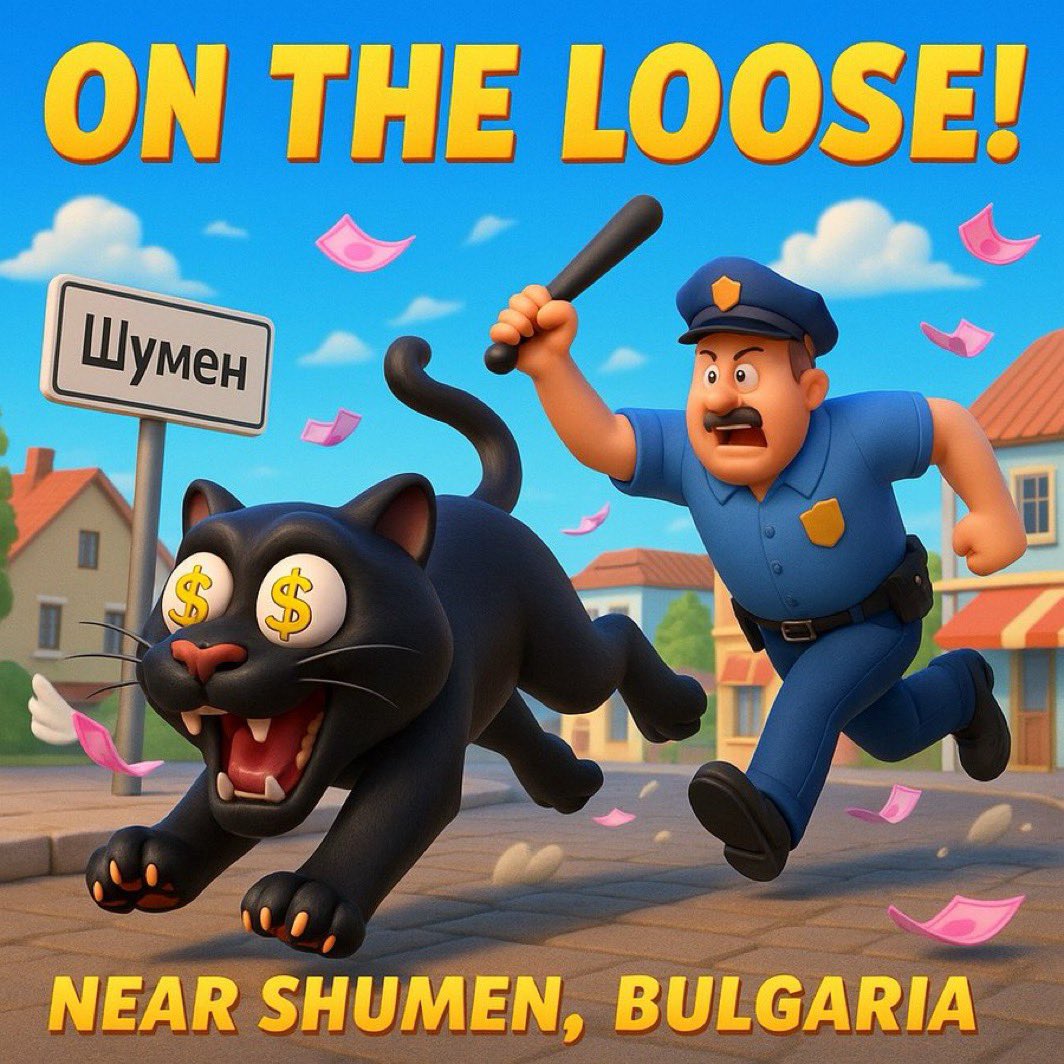 Wesley_crypto's tweet photo. @Leooweb3 In the works … $SHUMBA
We’re searching for him ! Helps us find him !
#panther #ontheloose #shumen #bulgaria #Solana #realmeme #meme #bigcat #DegenSeason #presale
https://t.co/U18sJ7wgFb https://t.co/zfVjV9b0Uy