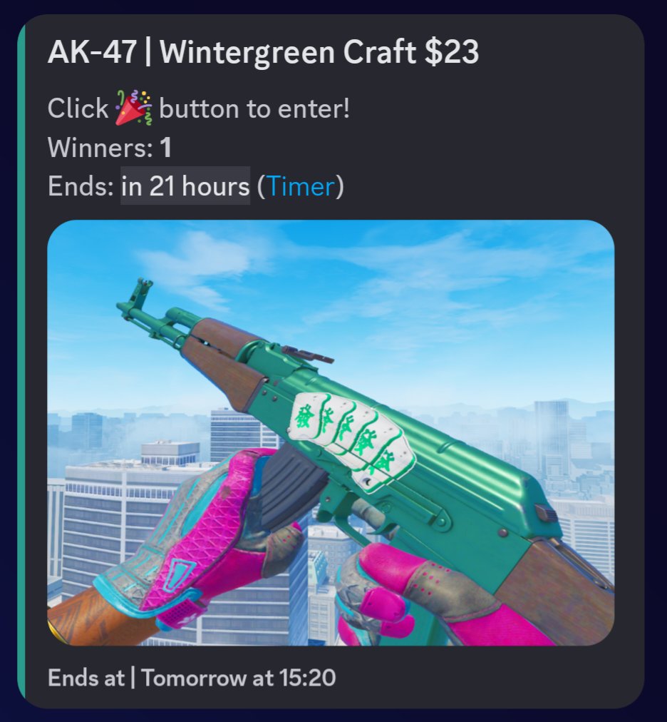 Ends in 21 hours gl!