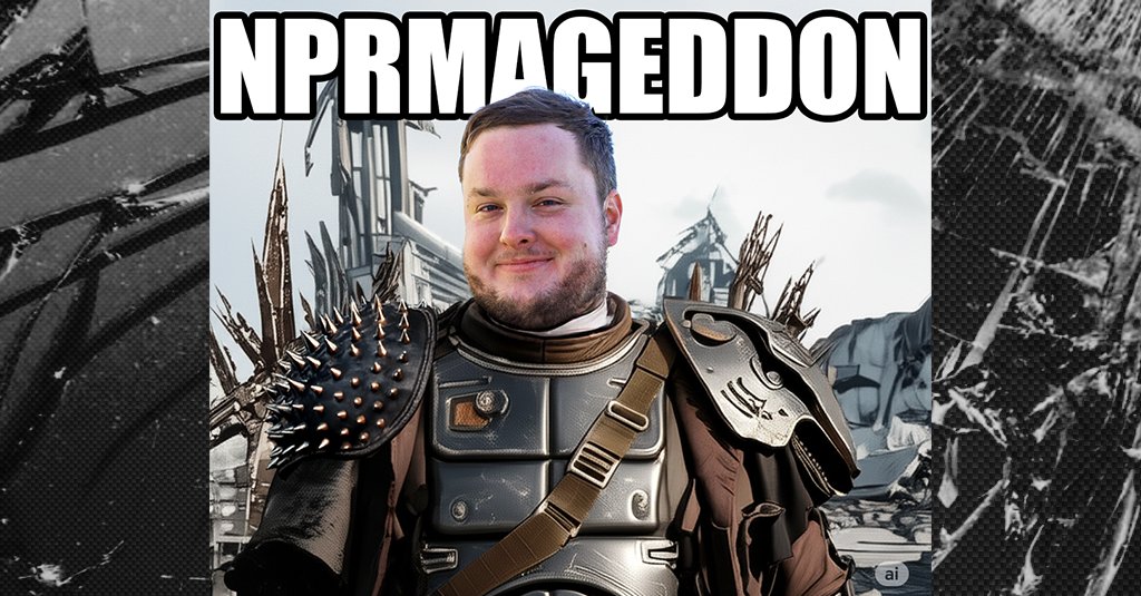 NPRmageddon's tweet image. Stephen Fowler. Political reporter with NPR's Washington Desk.
@stphnfwlr @npr @nprpolitics #NPRmageddon #PodcastsLikeNightVale: bit.ly/3DsQmPU@kjzzph…