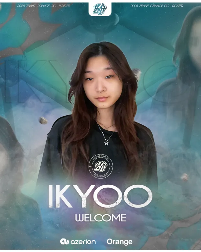 🚨 On vous l’avait dit, du changement arrive chez les ZNT Orange GC 🍊

Aujourd’hui, une nouvelle recrue rejoint notre roster :
 Bienvenue à <a href="/ikyooVAL/">ikyoo</a> ! 👋

On a hâte de la voir briller sous nos couleurs 💜
#ZNTWIN #VCTGameChangers