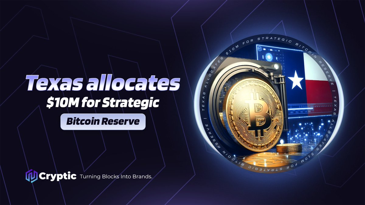 🇺🇸 Texas allocates $10 million to purchase Bitcoin for its Strategic  Bitcoin Reserve. On June 21, Governor Greg Abbott signed Senate Bill 21  (SB21) into law, officially launching the Texas Strategic Bitcoin
