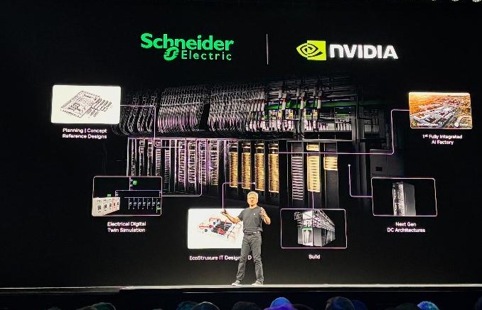 Junto con NVIDIA, impulsaremos iniciativas de investigación y desarrollo para sistemas de energía, refrigeración, control y racks de alta densidad que permitirán la próxima generación de fábricas con #IA en Europa y el resto del mundo spr.ly/60134jVFD