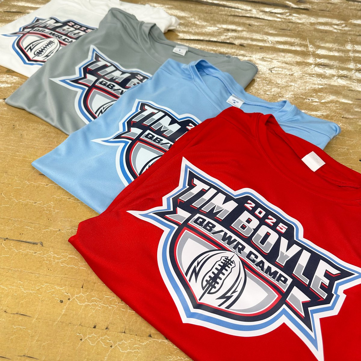 GimaSport's tweet photo. Another awesome DTF project we did for NFL QB Tim Boyle's annual QB/WR camp! 🏈 DTF printing allowed us to bring this full-color to life with an amazing look. 🔥
#dtfprinting #dtf #directtofilm #directtofilmprinting #timboyle #nfl #football #camp #tshirts #custom #merch #printing https://t.co/xTNdjAQKvU