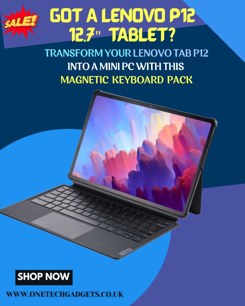 OneTechGadgets's tweet image. Snap, type &amp;amp; swipe with ease! 🧲🖱️ The perfect Lenovo Tab P12 magnetic keyboard is here!
Shop online 🛒 bit.ly/3PDrcnX

#LenovoKeyboard #MagneticKeyboard #TabP12Accessories #lenovotablet