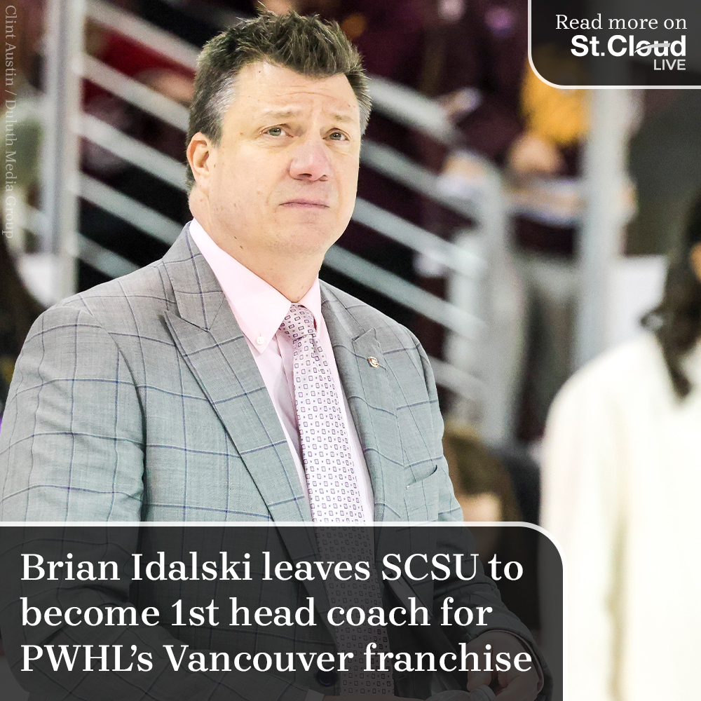 St. Cloud Live (@stcloudlive) on Twitter photo <a href="/SCSUHuskies_WHK/">St. Cloud State Women’s Hockey</a> head coach Brian Idalski has been named the first head coach of Professional Women's Hockey League expansion team, <a href="/PWHL__Vancouver/">PWHL Vancouver</a>. More details: stcloudlive.com/sports/college…
✍️ <a href="/MickHatten/">Mick Hatten</a> <a href="/SCSUHuskies_WHK/">St. Cloud State Women’s Hockey</a> head coach Brian Idalski has been named the first head coach of Professional Women's Hockey League expansion team, <a href="/PWHL__Vancouver/">PWHL Vancouver</a>. More details: stcloudlive.com/sports/college…
✍️ <a href="/MickHatten/">Mick Hatten</a>