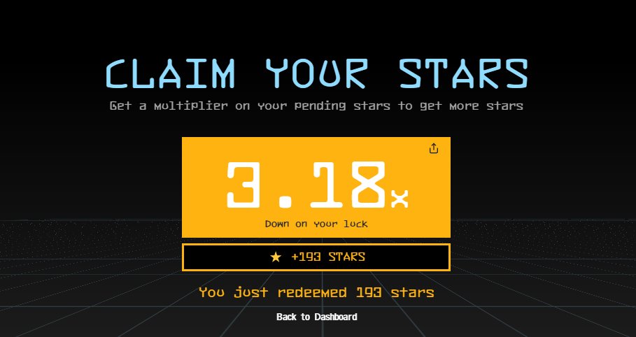 I just got not high multiplier on my stars😆😆, earning stars for the <a href="/SuccinctLabs/">Succinct</a> leaderboard! #SuccinctStars