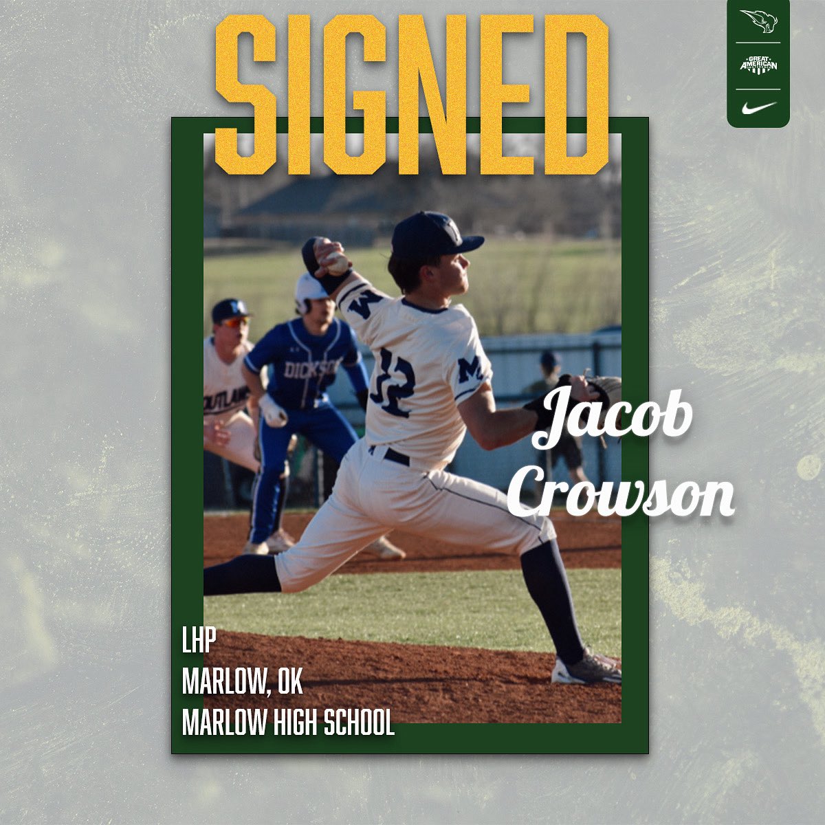 OBU_Baseball's tweet image. Welcome to The Hill Jacob! 🦬🏡