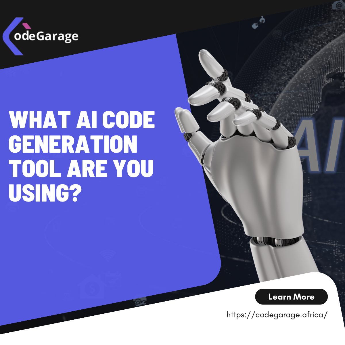 CodegarageA's tweet image. What AI code generation tool are you using? Leave a comment on the comment section.