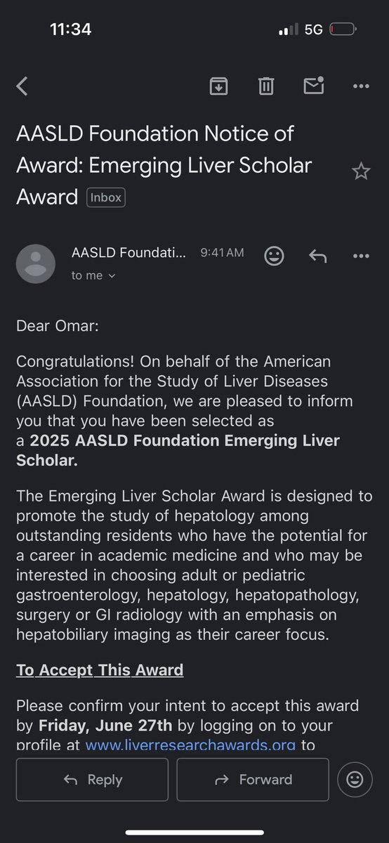 Omar Al Ta'ani (@omaraltaanii) on Twitter photo 🥇Honored and excited to receive the 2025 <a href="/AASLDFoundation/">AASLD Foundation</a> Emerging Liver Scholar Award!
So grateful for the opportunity to grow alongside inspiring minds in #hepatology. 
This would not be possible without the support of my incredible teachers and colleagues! 🙏
<a href="/AASLDtweets/">AASLD</a> 🥇Honored and excited to receive the 2025 <a href="/AASLDFoundation/">AASLD Foundation</a> Emerging Liver Scholar Award!
So grateful for the opportunity to grow alongside inspiring minds in #hepatology. 
This would not be possible without the support of my incredible teachers and colleagues! 🙏
<a href="/AASLDtweets/">AASLD</a>