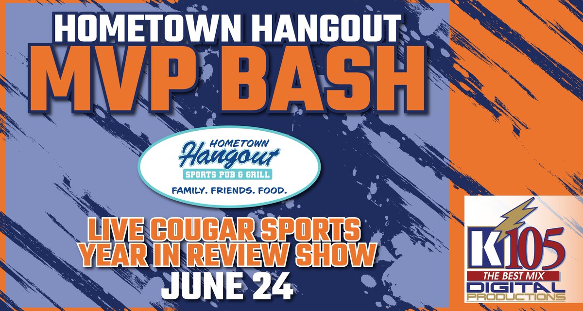 The Hometown Hangout MVP Bash is TONIGHT for all of the MVPs from this past Grayson County sports season. We will have a LIVE recap show beginning at 6:00pm featuring interviews with coaches and highlights from the year. Watch it here:

youtube.com/live/6Pll4hc8f…