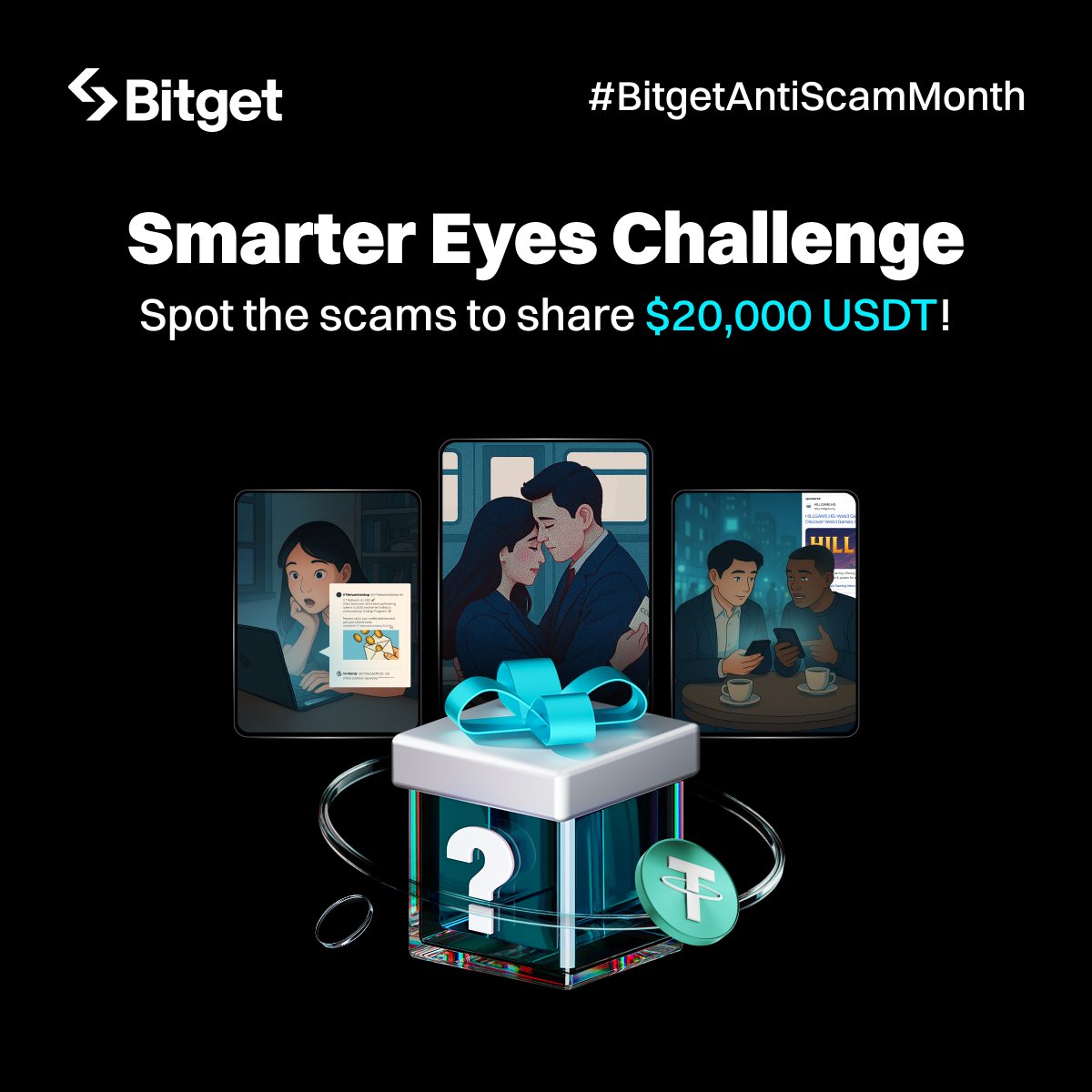 GM to the REAL ONES who triple-check links before clicking…

It’s Anti-Scam szn over at <a href="/bitgetglobal/">Bitget</a>—and they just dropped a fire mini-game that pays you to get smarter. 🔥

⚡️ The Smarter Eyes Challenge is LIVE:
🩷 Sweet Strike
❓ Airdrop Mystery
🧬 Game Virus
Think you can